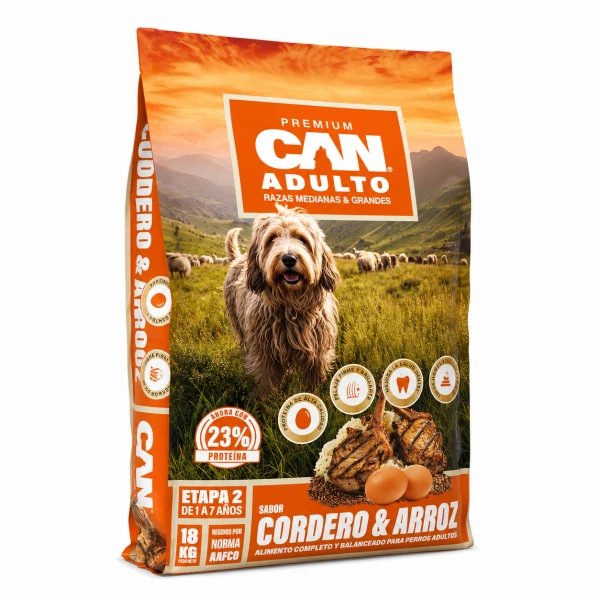 Can Adulto Cordero 18kg