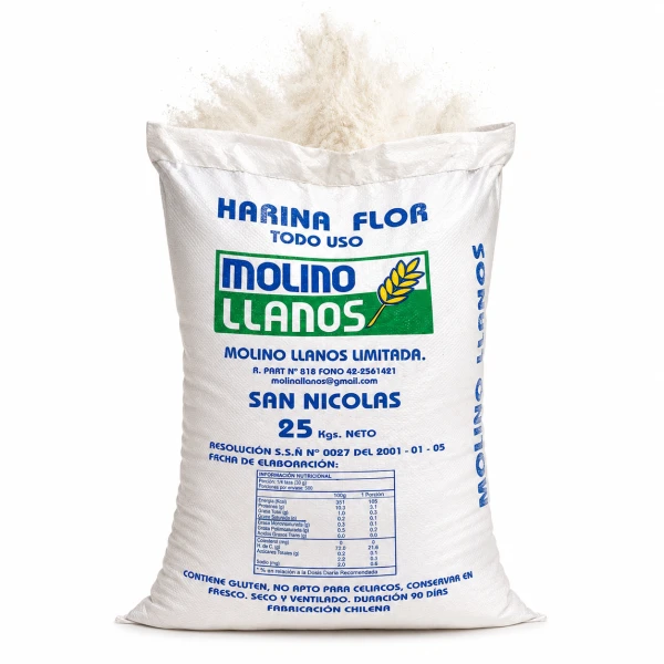 Harina cruda Llanos 25kg