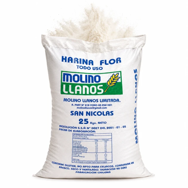 Harina cruda Llanos 25kg