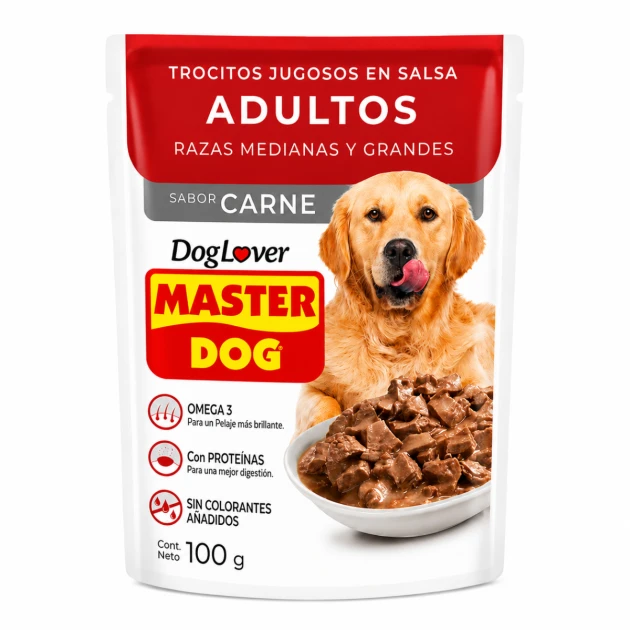 Master Dog Adulto Carne Pouch 