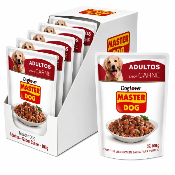 Master Dog Adulto Carne Pouch 