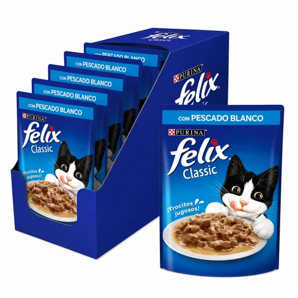 Felix Pouch Pescado 24 Unid