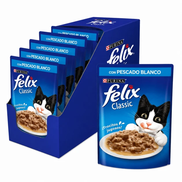 Felix Pouch Pescado 24 Unid