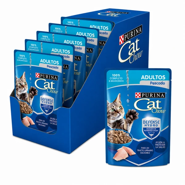 Cat Chow Pescado Pouch 15 Unid.