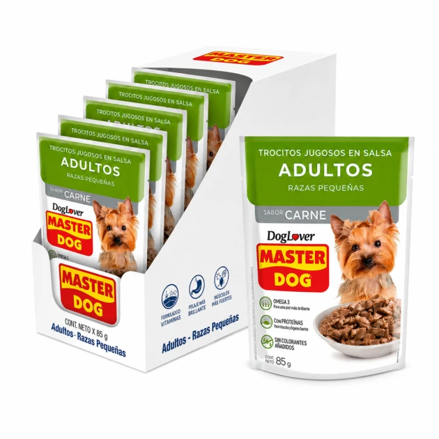 Master Dog Adulto RP Pouch 20 Unid
